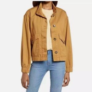 MADEWELL Bayview Balloon Sleeve Lightweight Jacket Size S